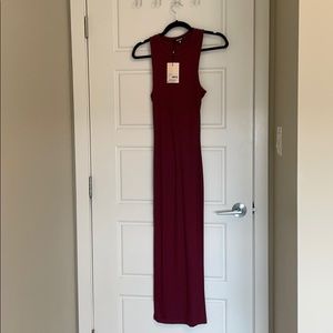 Misguided Ribbed Maxi Dress